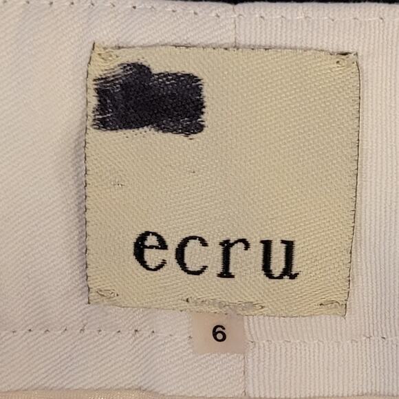 Ecru Tailored Bermuda Shorts Size 6 Black Minimalist Quiet Luxury Workwear - Picture 7 of 10